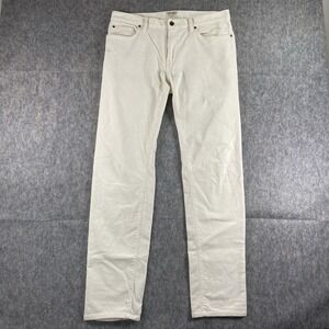 Todd Snyder Pants Men's 32 x 34 (34 x 32) Straight Fit Corduroy White Preppy